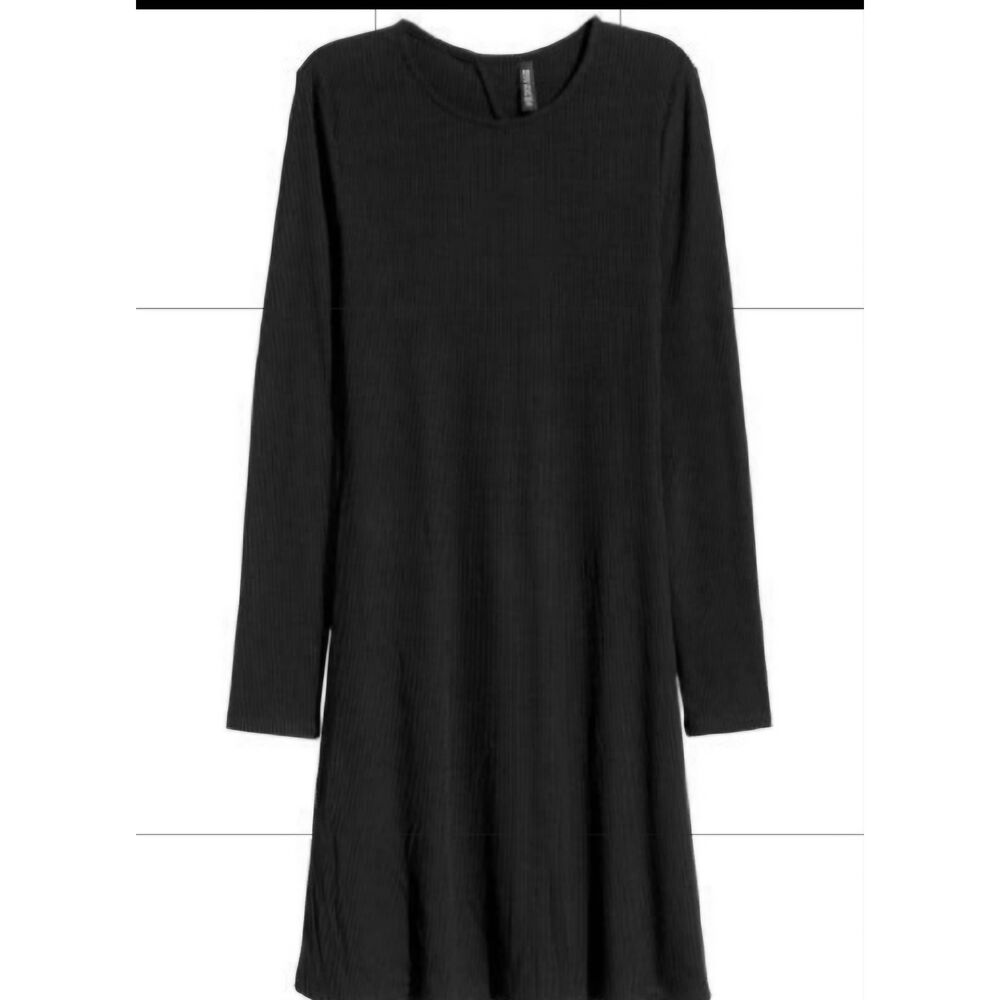 West Loop L/S‎ Ribbed Skater Dress